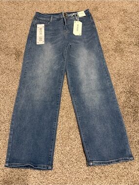 Wide Leg Women’s Jeans - Blue Denim
